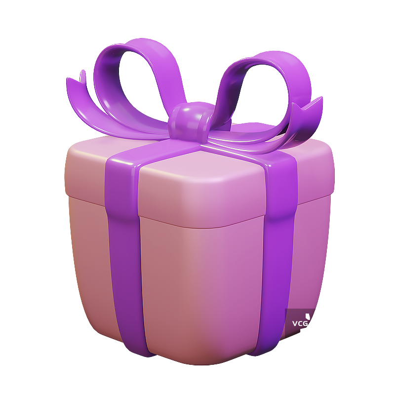 粉紫色礼物盒子图片素材