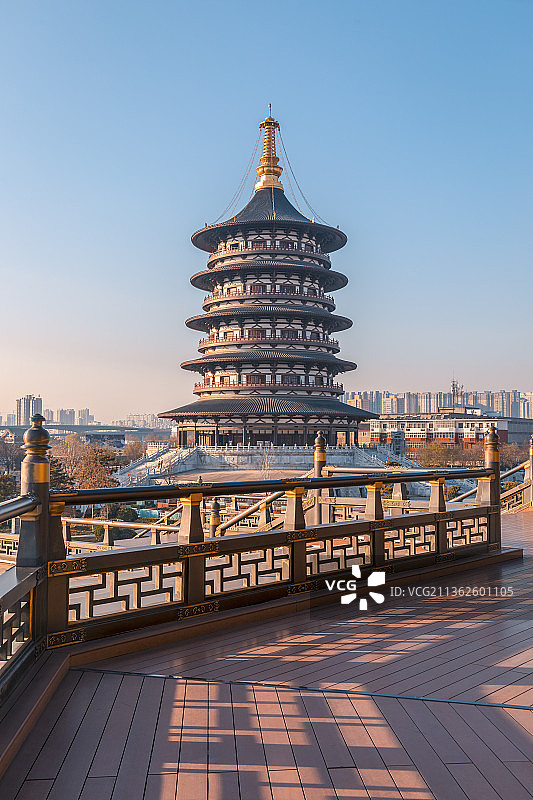 亚洲中国河南省隋唐洛阳城国家遗址公园天堂明堂景区图片素材