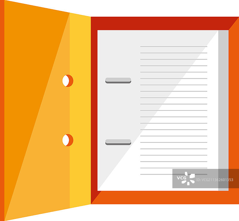 带纸张的办公室活页夹图片素材