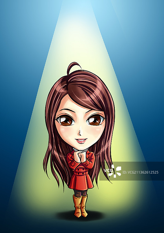 Q版女郎图片素材