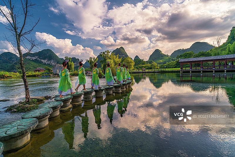 百色市靖西鹅泉风光图片素材