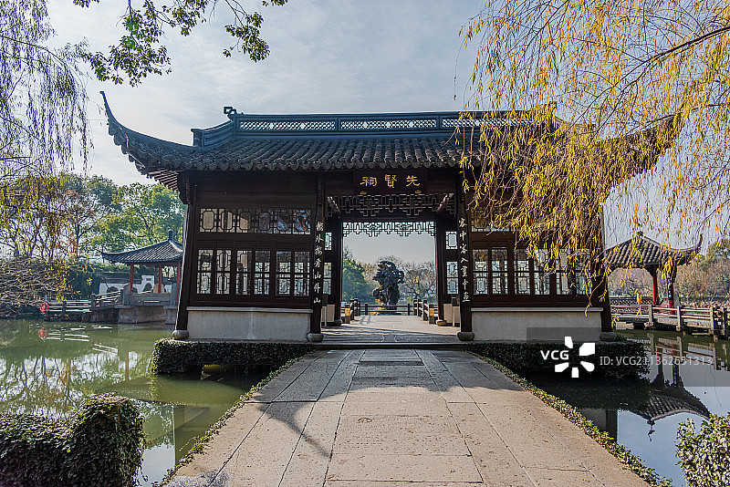 小瀛洲先贤祠图片素材