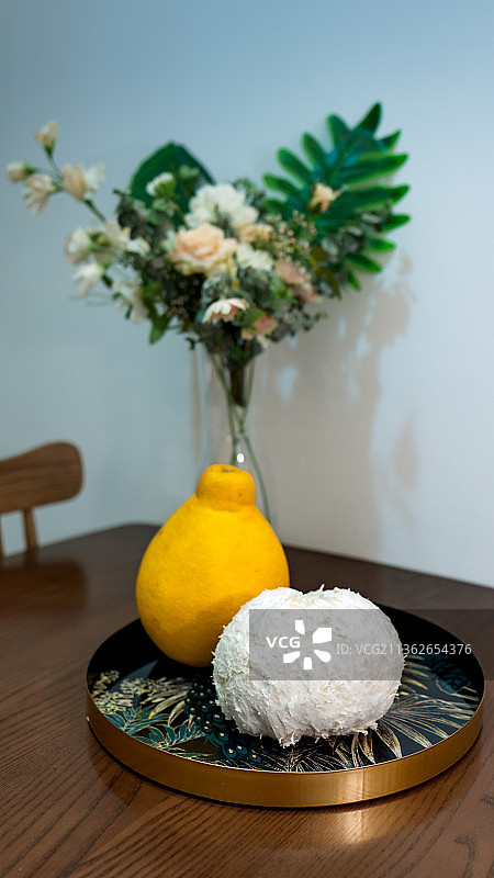 梅州沙田柚金柚蜜柚特写图片素材