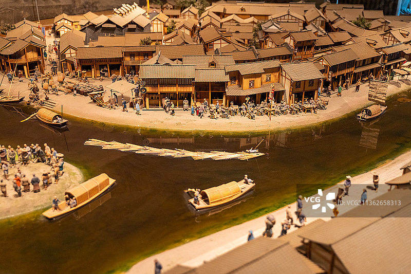 成都历史旧貌模型图片素材