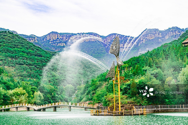 高喷泉图片素材