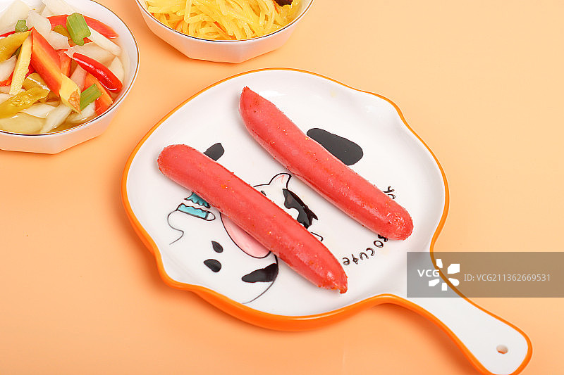 小吃热狗肠图片素材