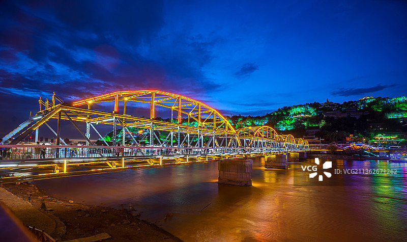 兰州黄河铁桥图片素材