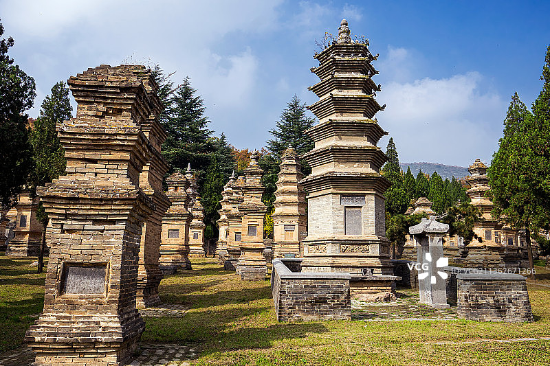少林寺塔林图片素材