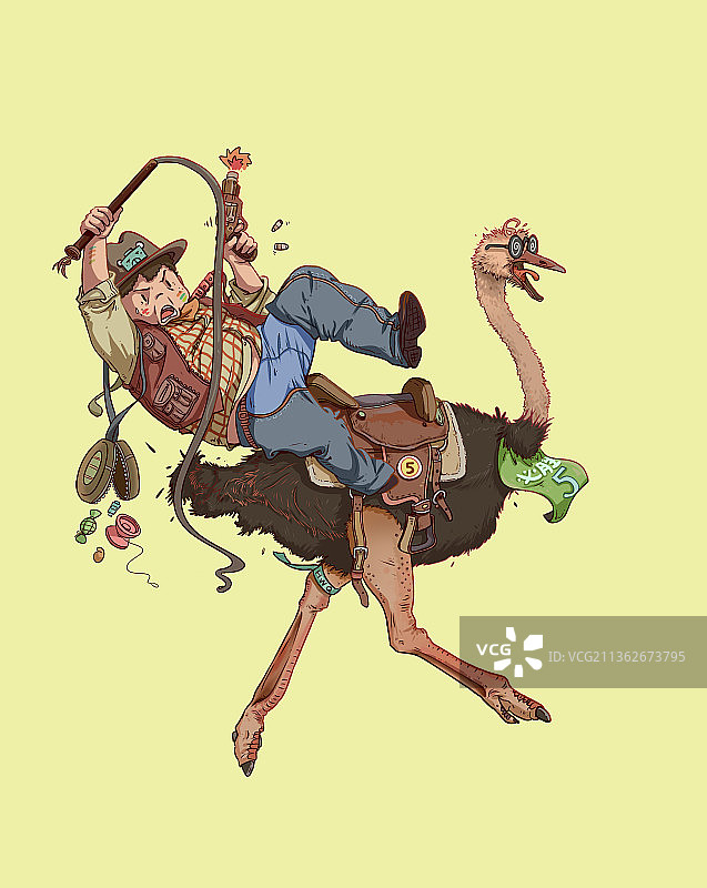 鸵鸟先生图片素材