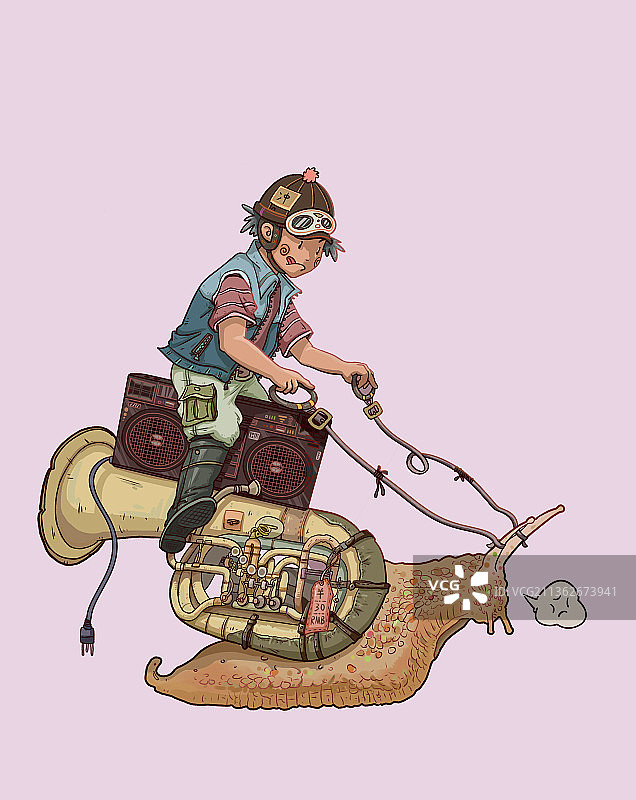 蜗牛先生图片素材