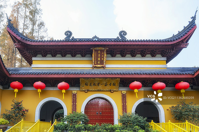 杭州上天竺法喜寺秋季风光图片素材
