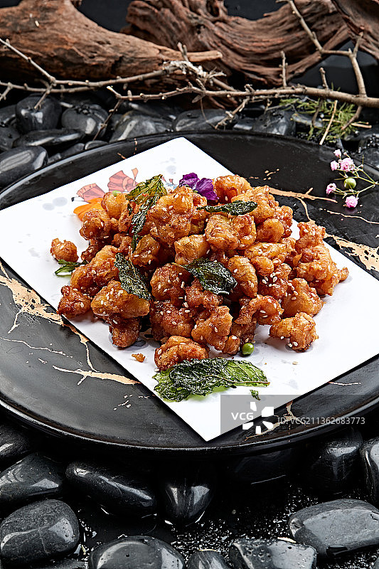 花千骨（孜然油炸鸡脆骨）掌中宝图片素材