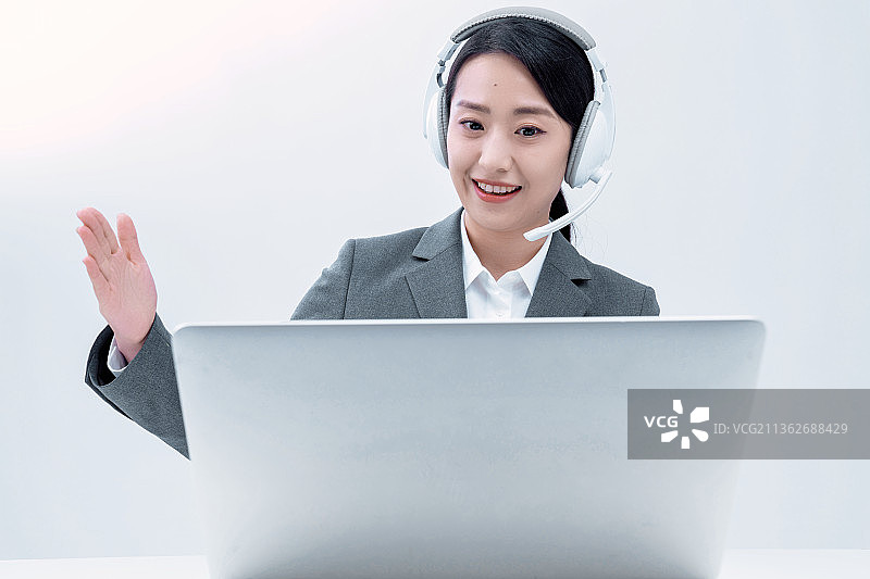 女老师网上授课图片素材