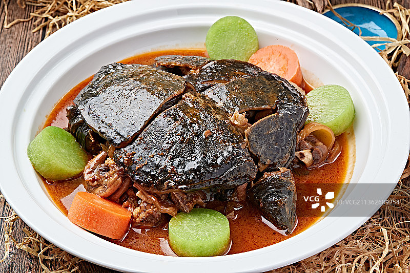 浓汤炖甲鱼图片素材