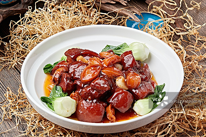 鲍鱼红烧肉图片素材
