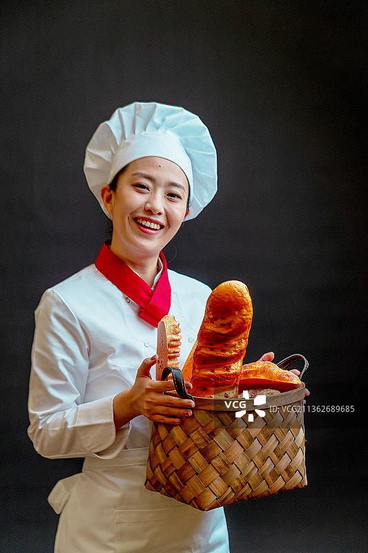 女厨师肖像图片素材