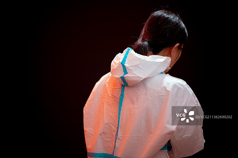 疫情防疫员肖像图片素材