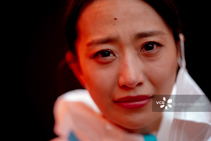 疫情防疫员肖像图片素材