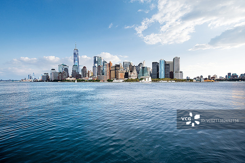 纽约曼哈顿岛图片素材