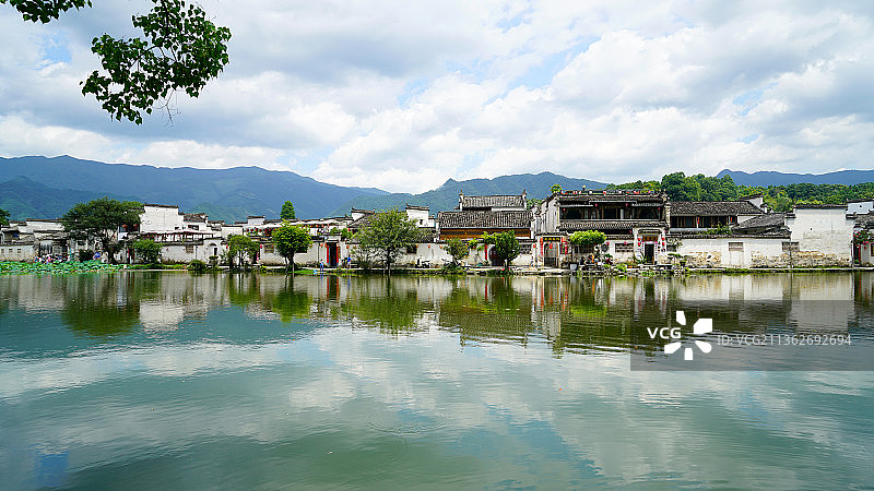 安徽宏村南湖风光图片素材