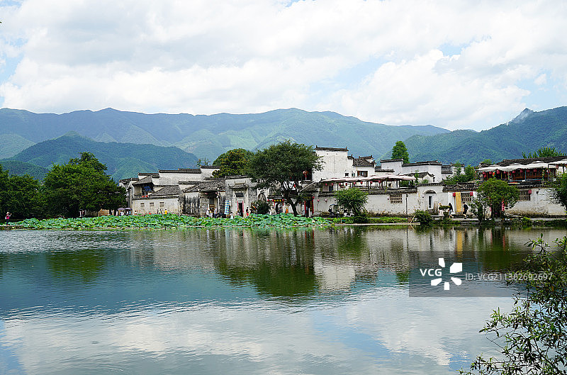 安徽宏村南湖风光图片素材