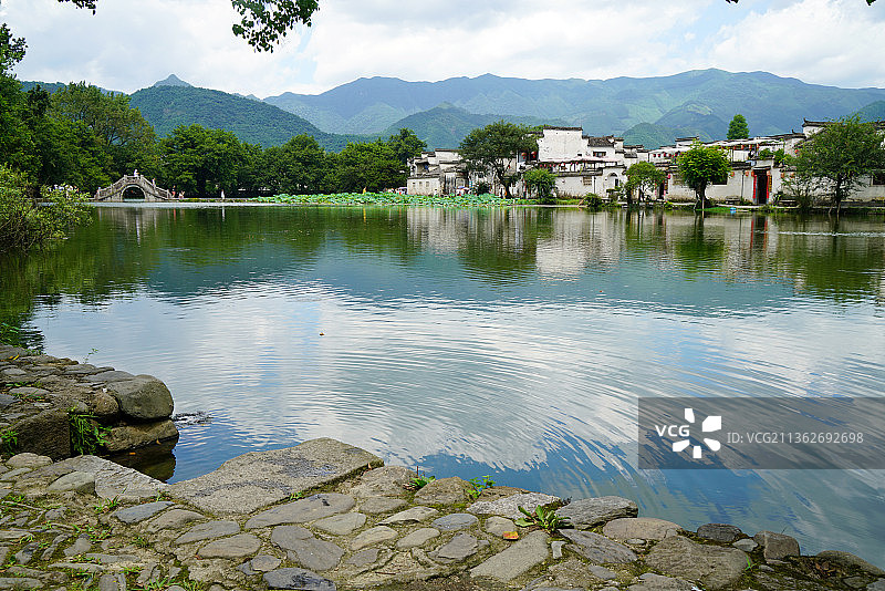 安徽宏村南湖风光图片素材