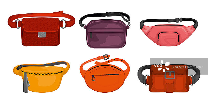 时尚腰包套装图片素材