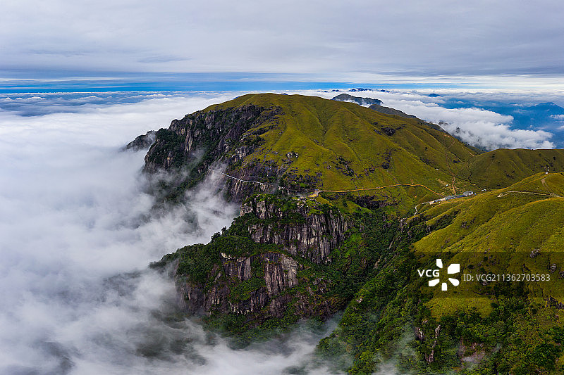 江西武功山云海风光图片素材