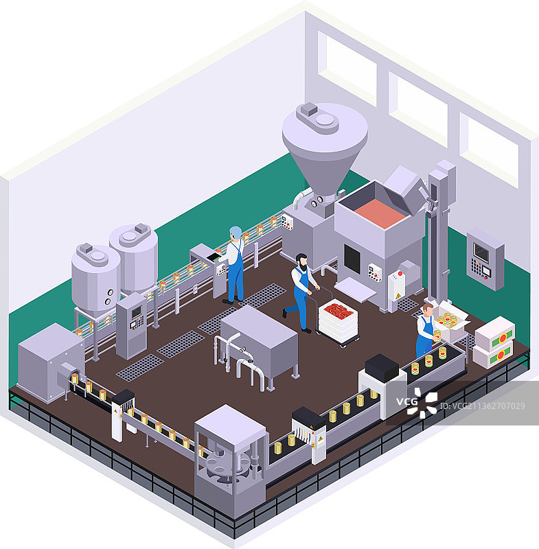 罐头食品包装组合图片素材
