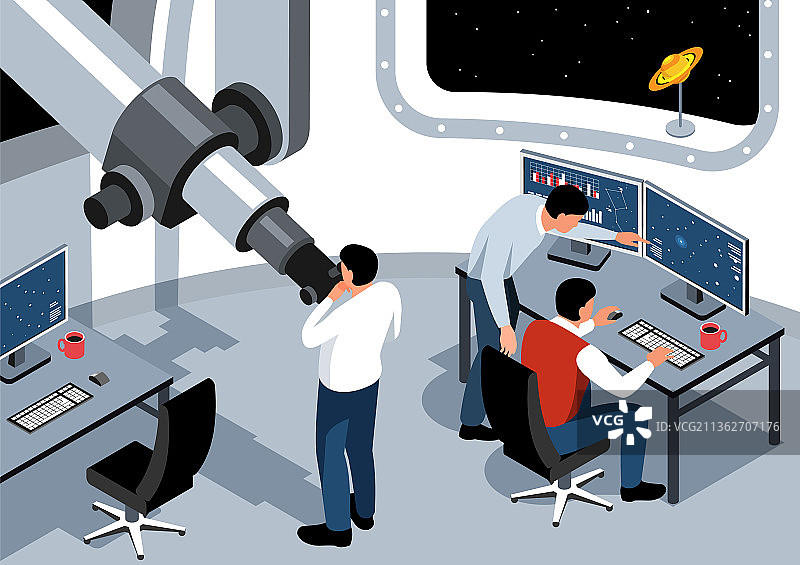天文学2.5D横版设计图片素材