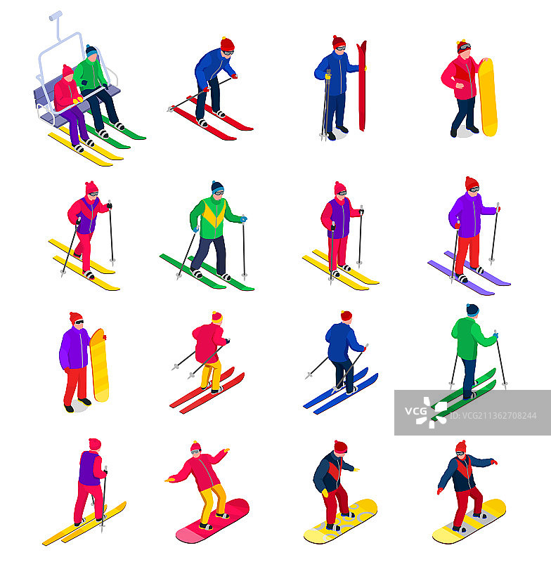 冬季运动套装图片素材