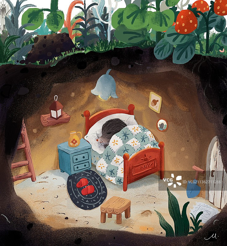 鼹鼠的故事图片素材