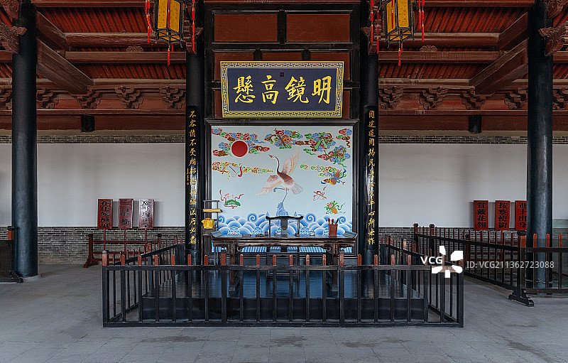 河北邯郸-广府古城-广平府正堂图片素材