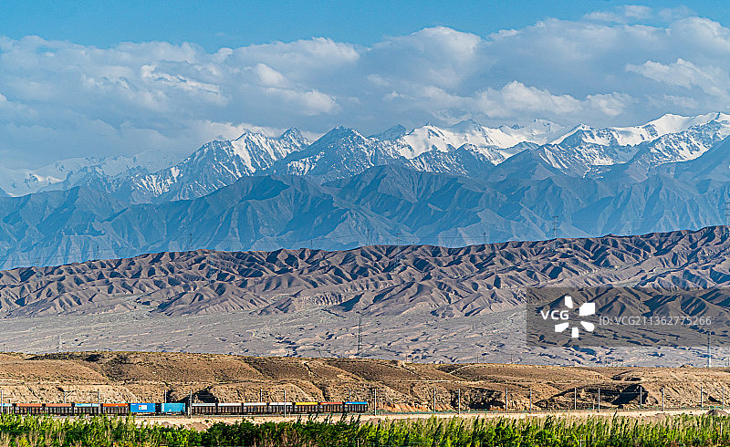 甘肃嘉峪关长城景观，图片素材