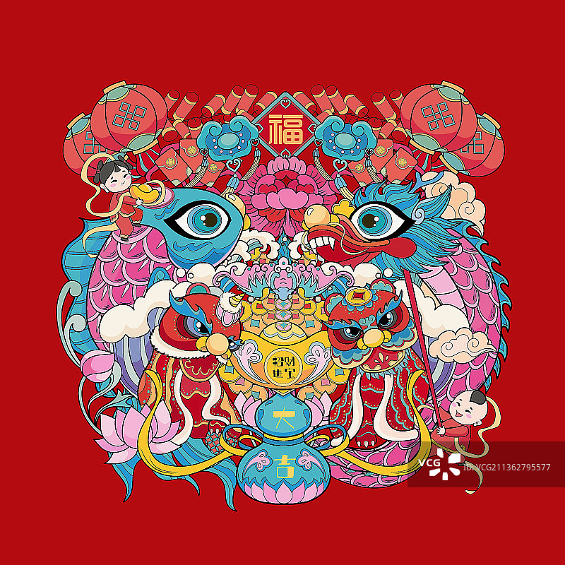 虎啸龙骧图片素材