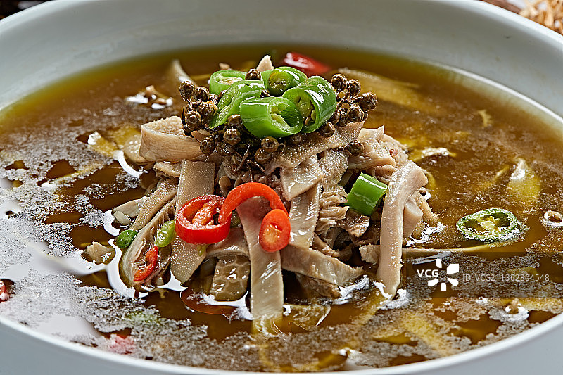 椒麻水煮猪肚丝图片素材