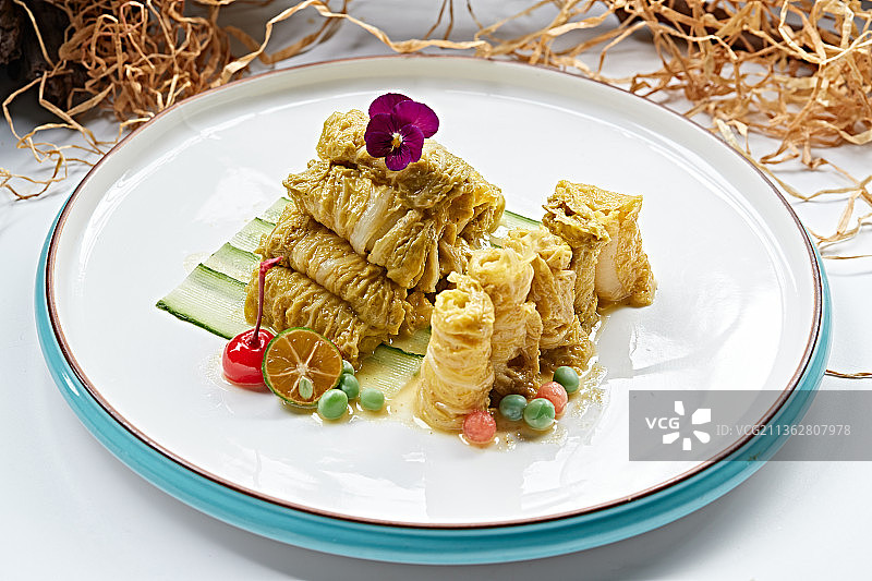 京味娃娃菜腌芥末墩图片素材