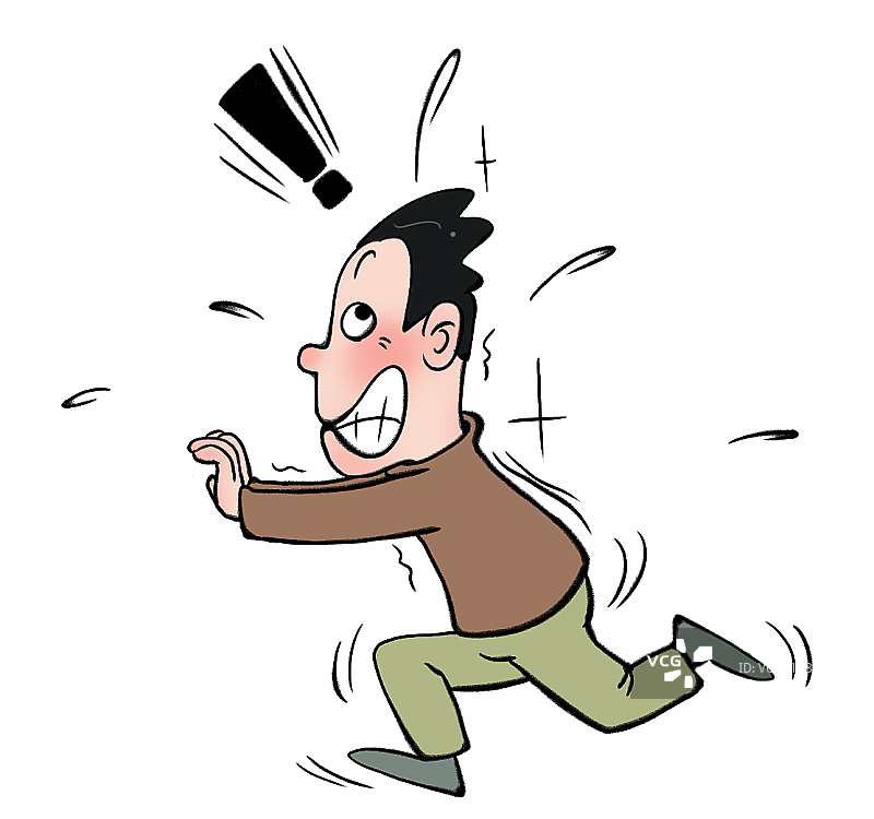 逃避灾害的男人元素图片素材