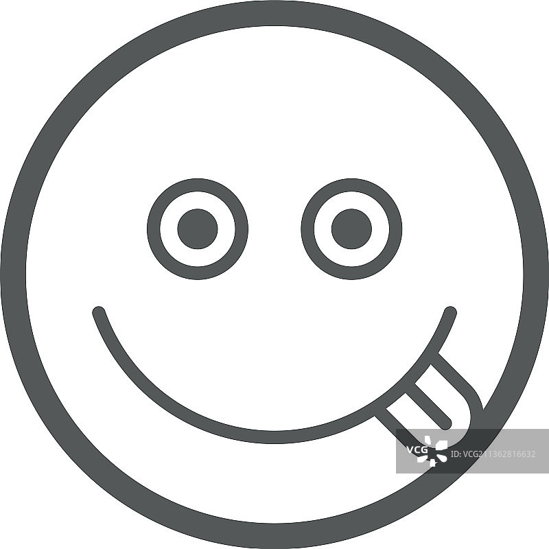 舔嘴唇表情符号美食符号图片素材