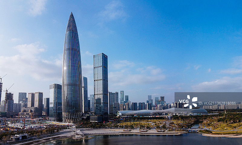 深圳 南山区 人才公园 深圳湾体育中心 万象城 华润大厦 登良路图片素材