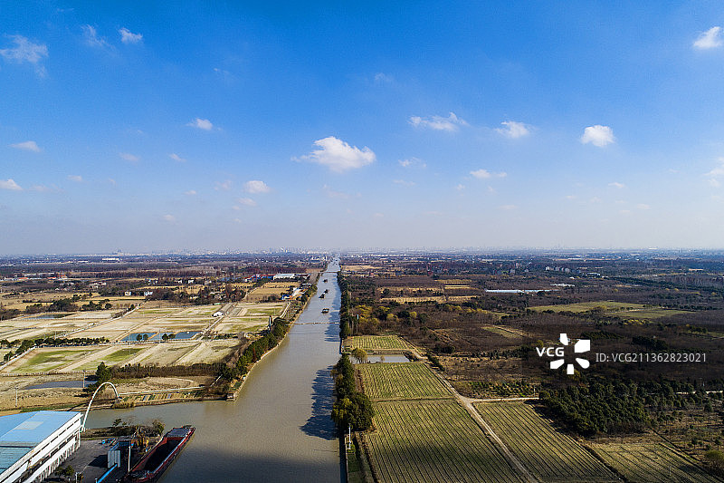 京杭大运河桐乡段图片素材
