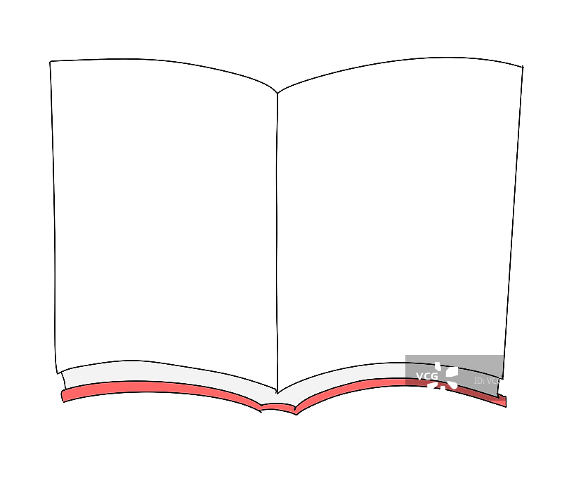 卡通漫画可爱手绘元素书籍纸张图片素材