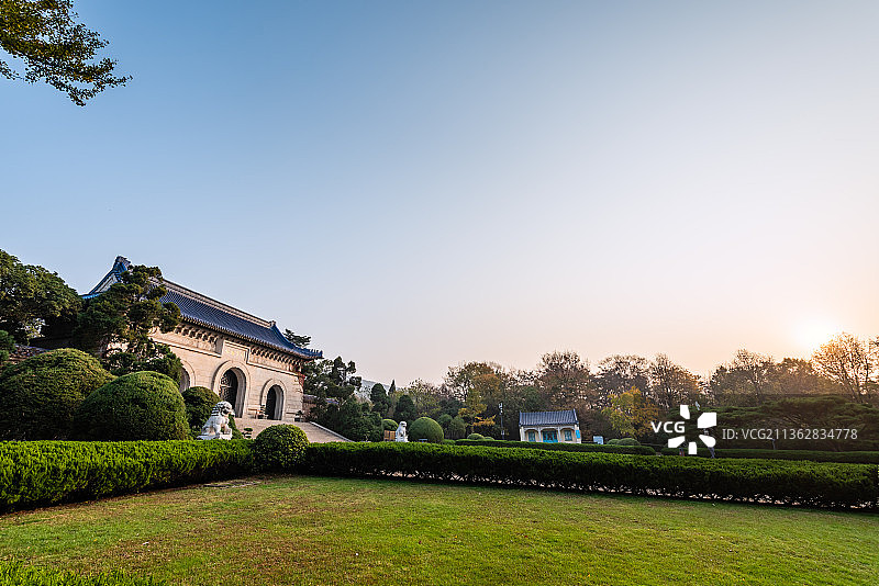 中国南京中山陵的陵门图片素材