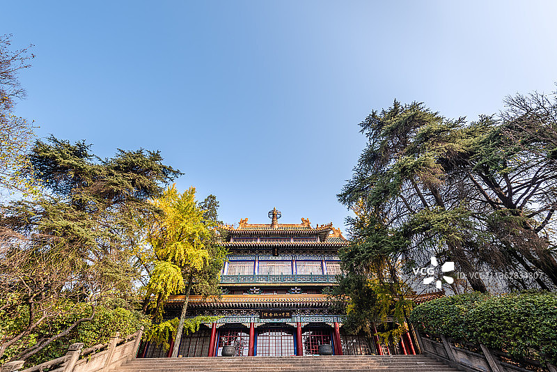 中国南京中山陵的孙中山纪念馆图片素材