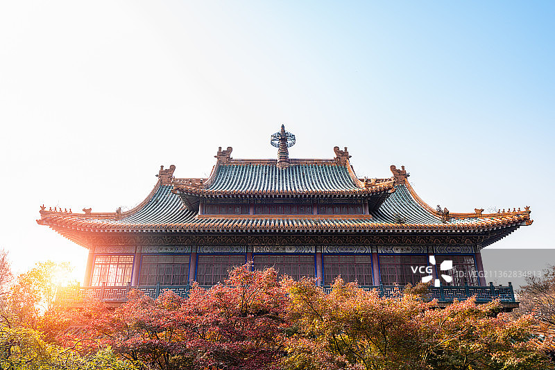 中国南京中山陵的孙中山纪念馆图片素材