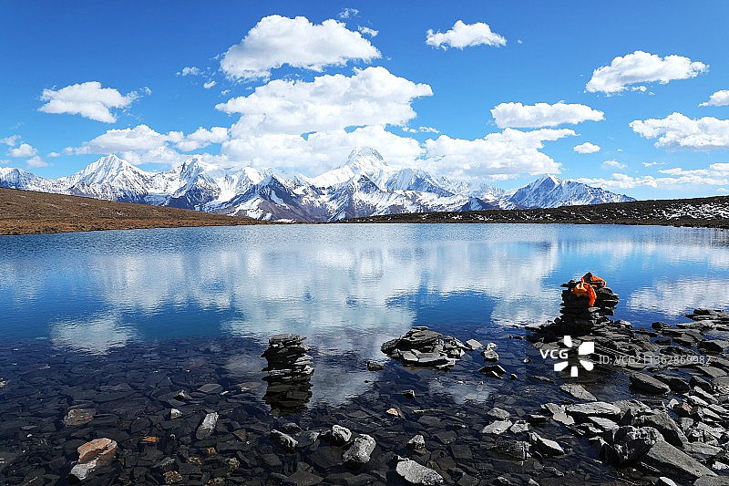 冷嘎措·贡嘎图片素材