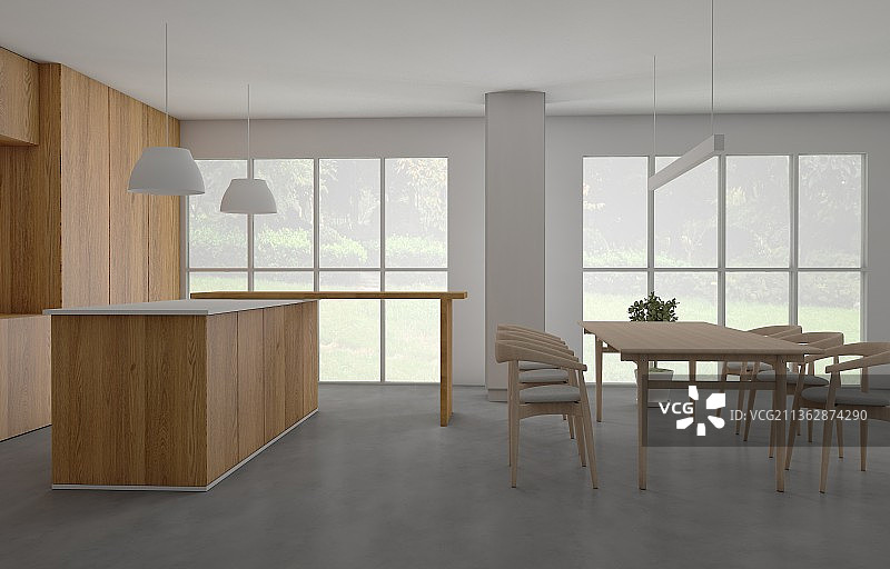 厨房餐厅客厅图片素材