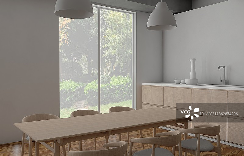 厨房餐厅客厅图片素材