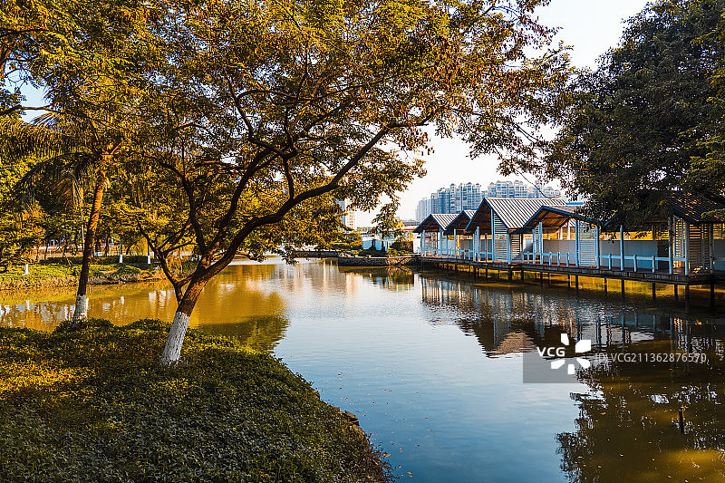 顺德北滘湖图片素材