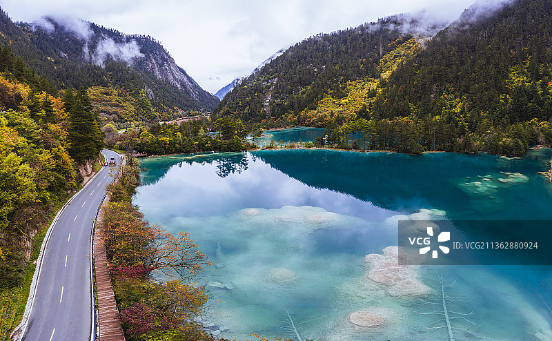 世界自然遗产九寨沟图片素材